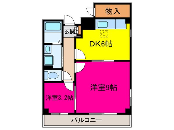 メゾンピュアの物件間取画像